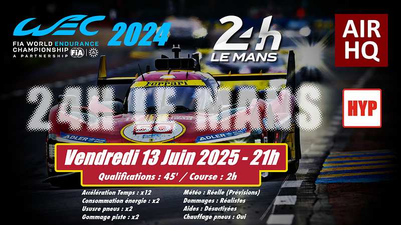Air-HQ 24h du Mans 2025 (WEC 2024)