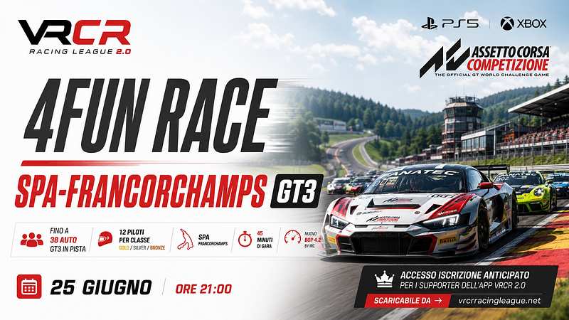 4FUN Spa-Francorchamps | Real GT3 experience | 45 min