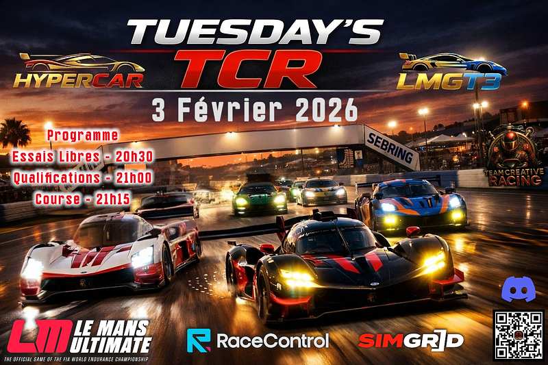 TUESDAY'S TCR