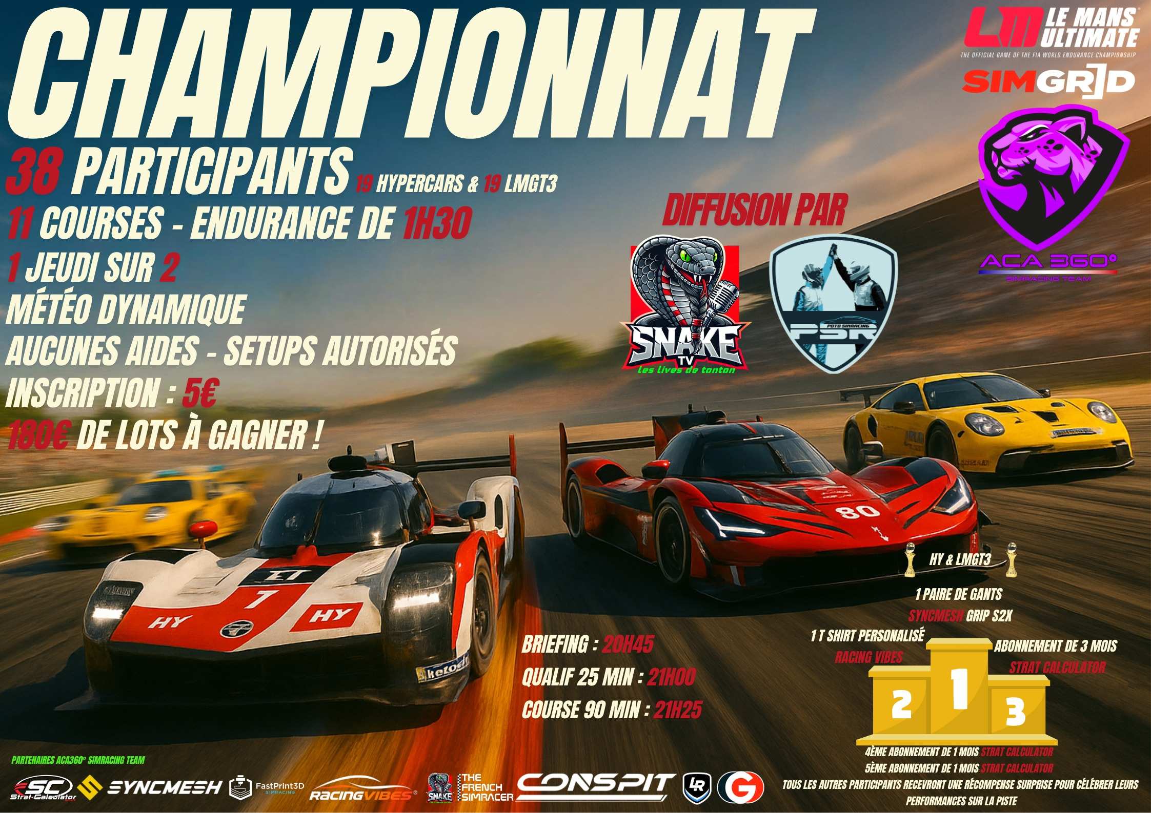 CHAMPIONNAT ENDURANCE SPLIT 1 BY TEAM ACA360°