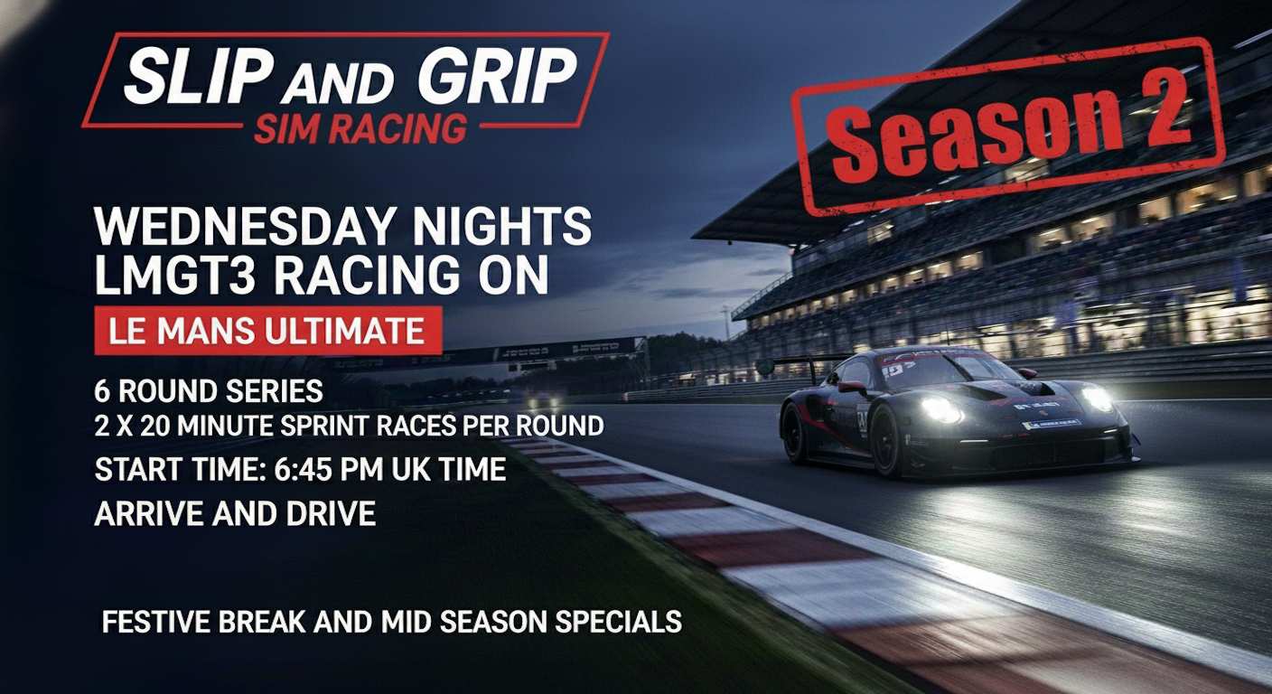 Slip and Grip Wednesday Night Sprint Series LMGT3 Season 2