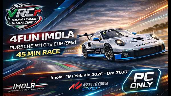 AC Evo | 4FUN Imola | Porsche 911 GT3 Cup (992) | 45 min