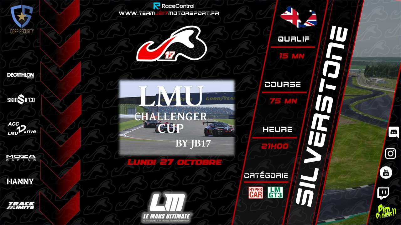 LMU Challenger Cup Silverstone By JB17