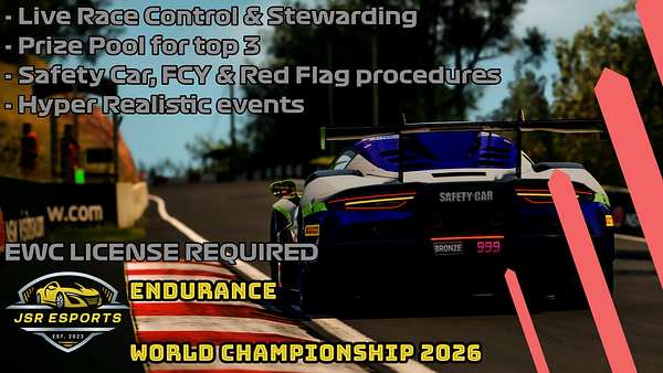JSR eSports GT3 Endurance Championship 2026