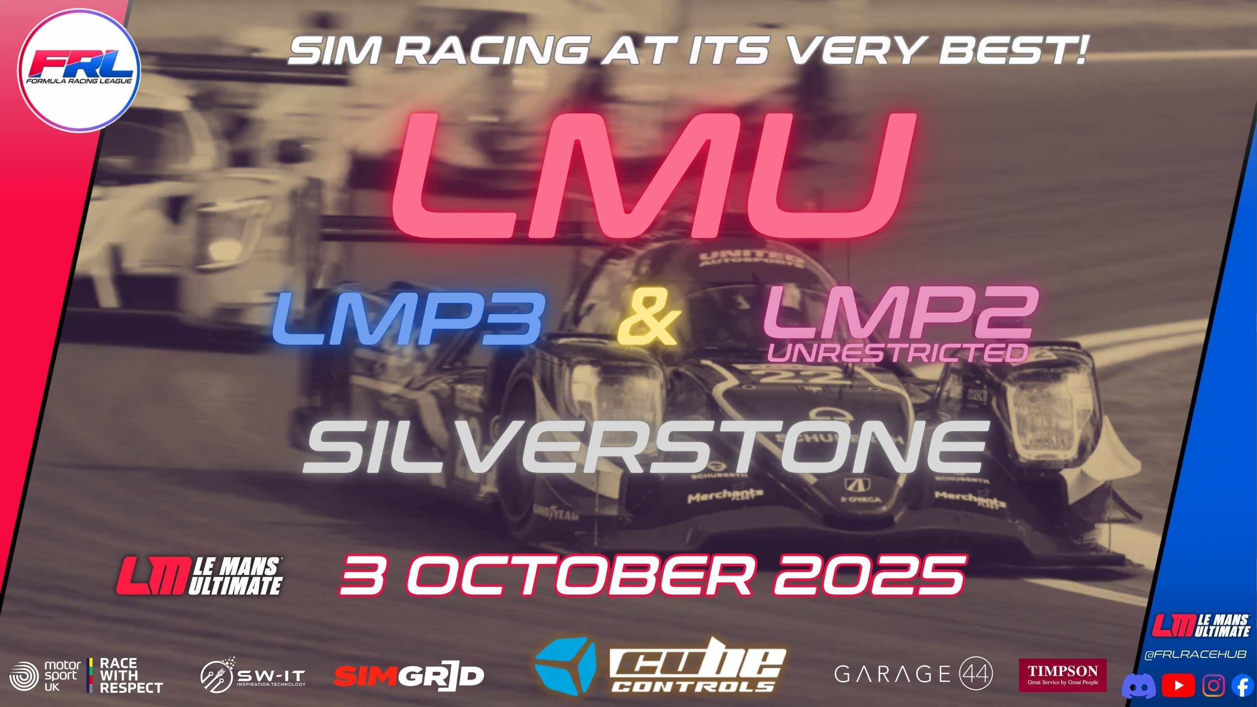 FRL LMU PROTOTYPE BATTLE LMP2+ AND LMP3 AT SILVERSTONE