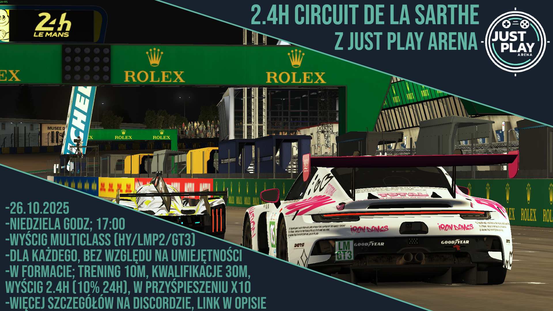 2,4h Circuit de la Sarthe Just Play Arena