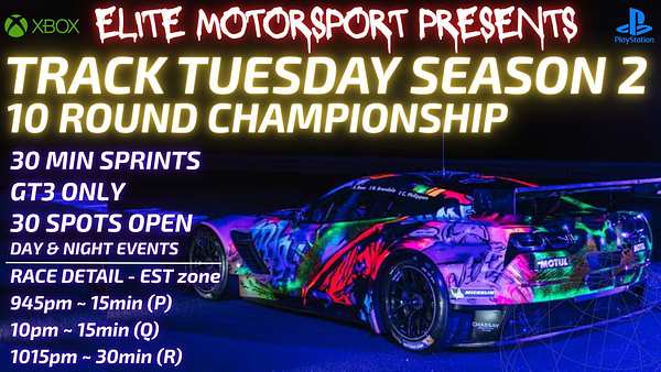Elite Track Tuesday Championship Season 2