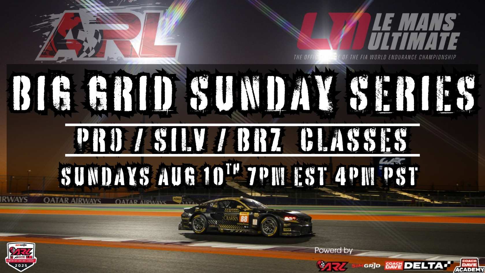 ARL  Big Grid Sunday Series: Season 2 PRO/SIL/BRZ