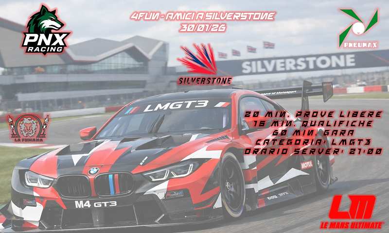 PNX RACING - 4FUN AMICI A SILVERSTONE