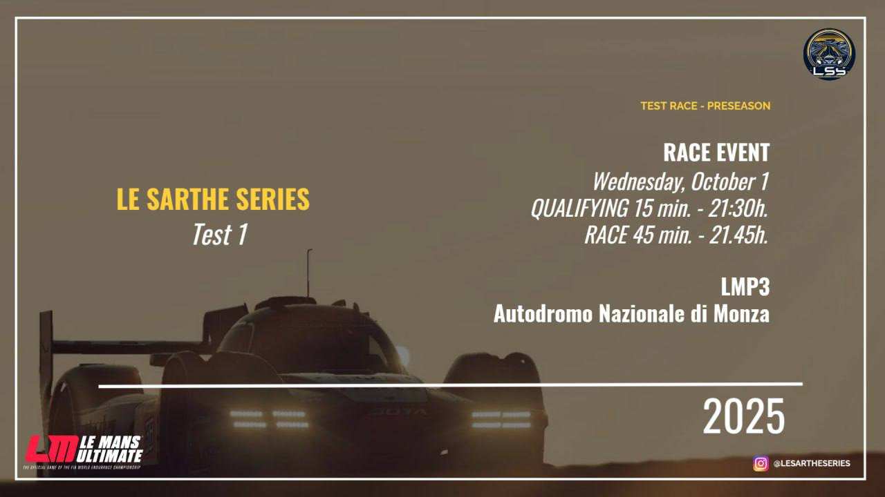 Le Sarthe Series - LMP3 Test