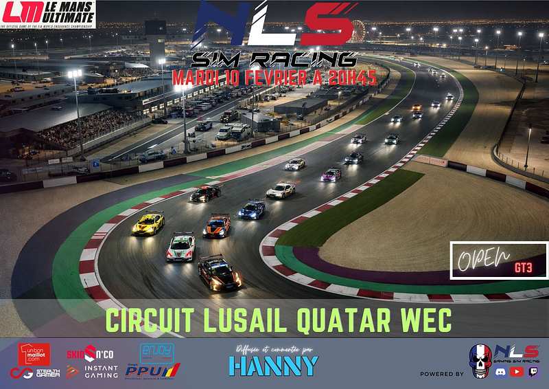 Open NLS SimRacing Lusail Quatar WEC
