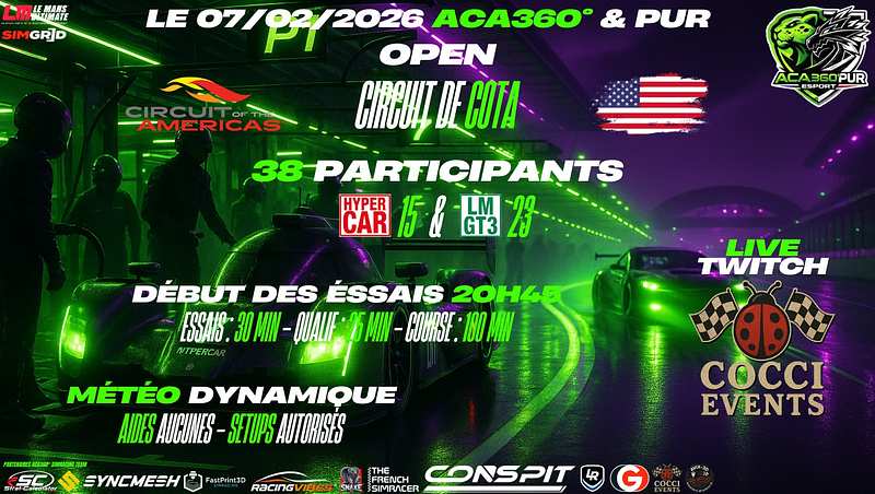 OPEN COTA 1H40 BY TEAM ACA360°