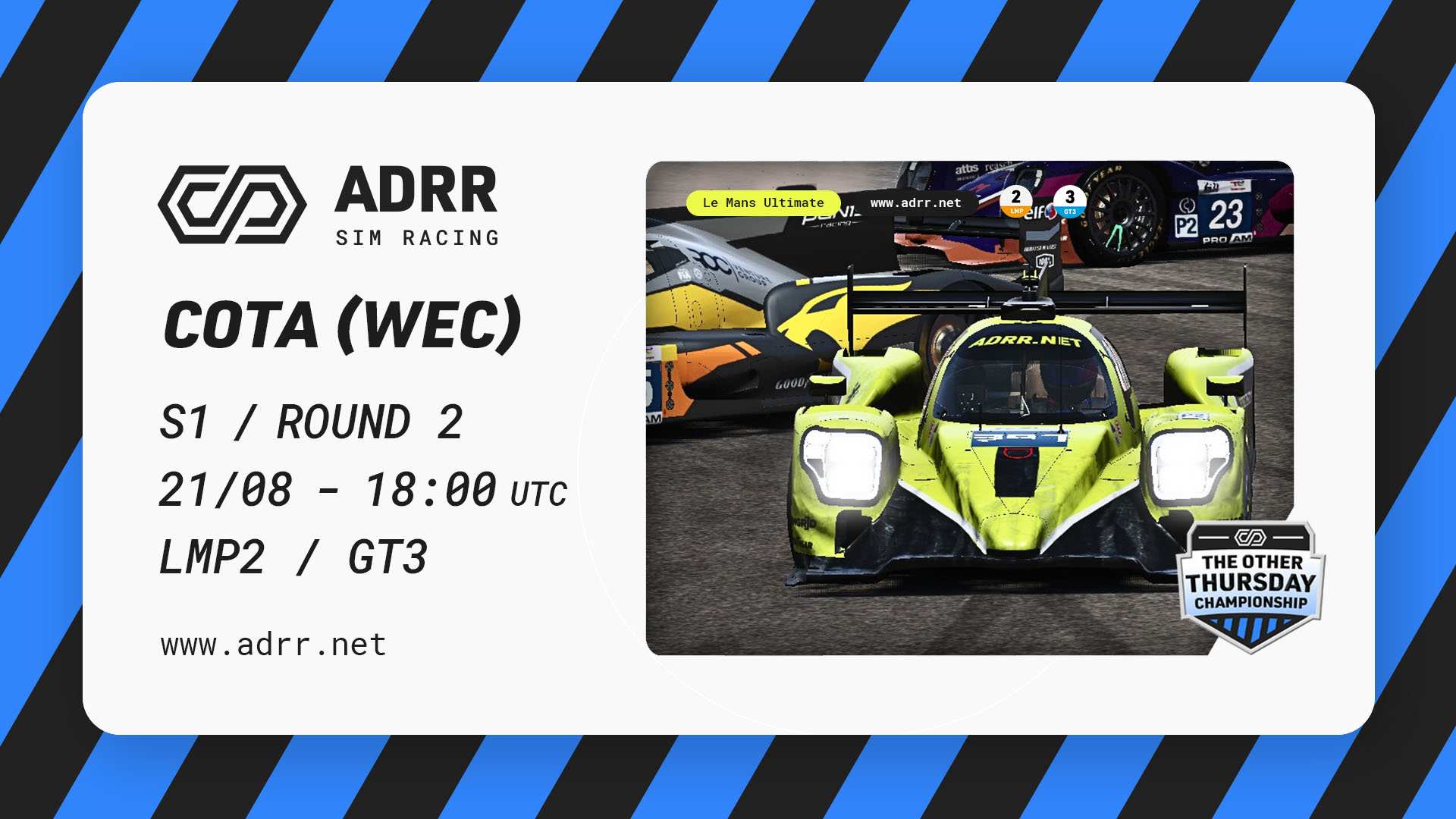 ADRR.net - OTC // LMP + GT3 - Round 2