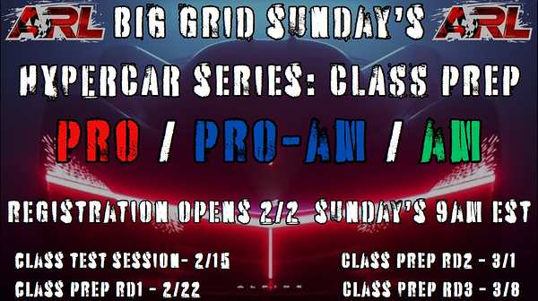 BG Sundays: S5 HYPERCAR Class Prep Series