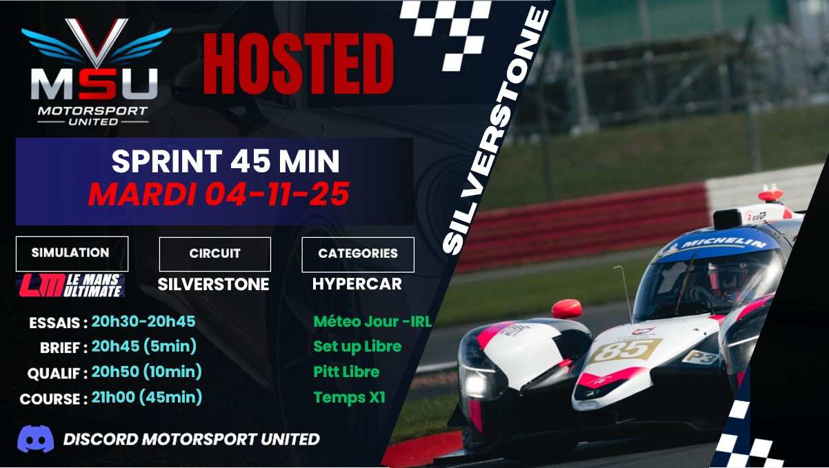 SPRINT 45MN 04/11 Silverstone Hypercar