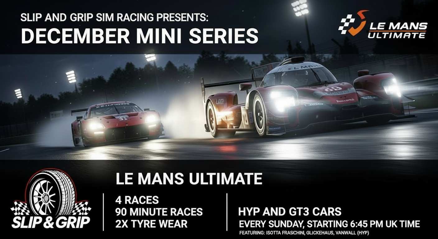 Slip & Grip LMU Multiclass December Mini Series