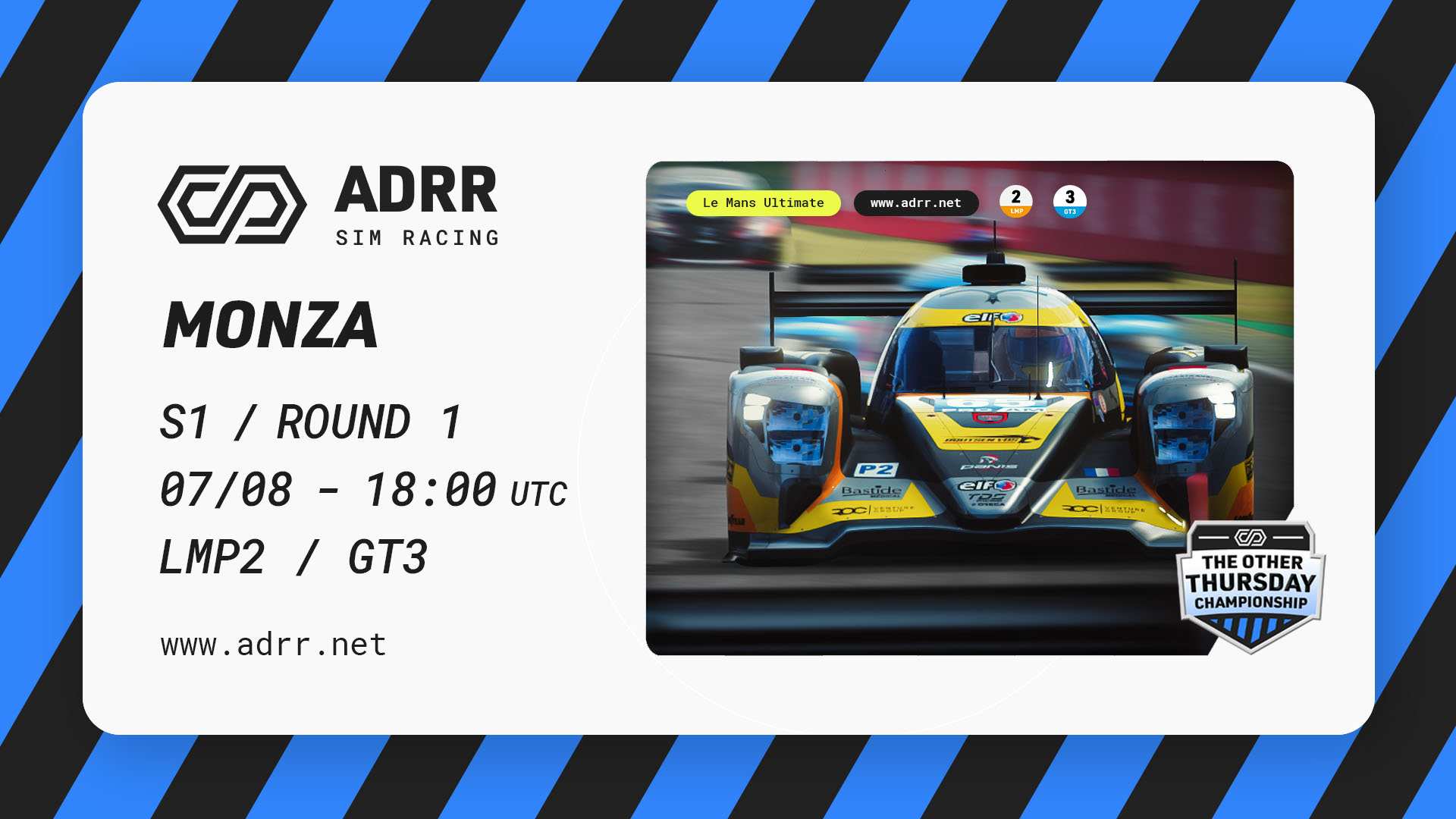 ADRR.net - OTC // LMP + GT3 - Round 1