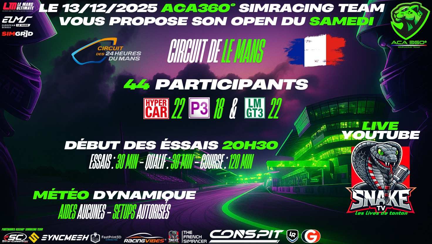 OPEN LE MANS 2H00 BY TEAM ACA360°