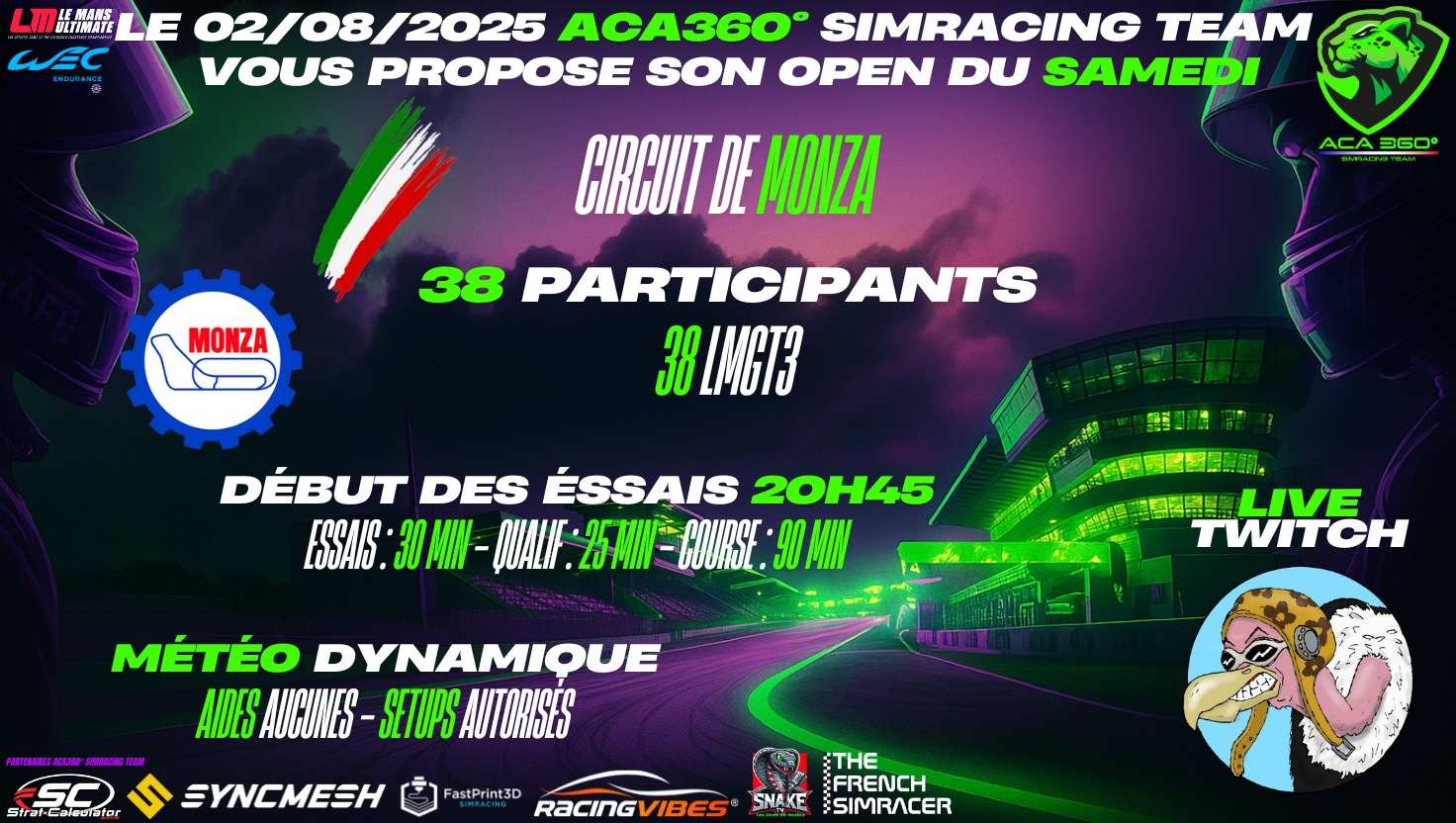 EVENT MONZA 1H30 BY TEAM ACA360°