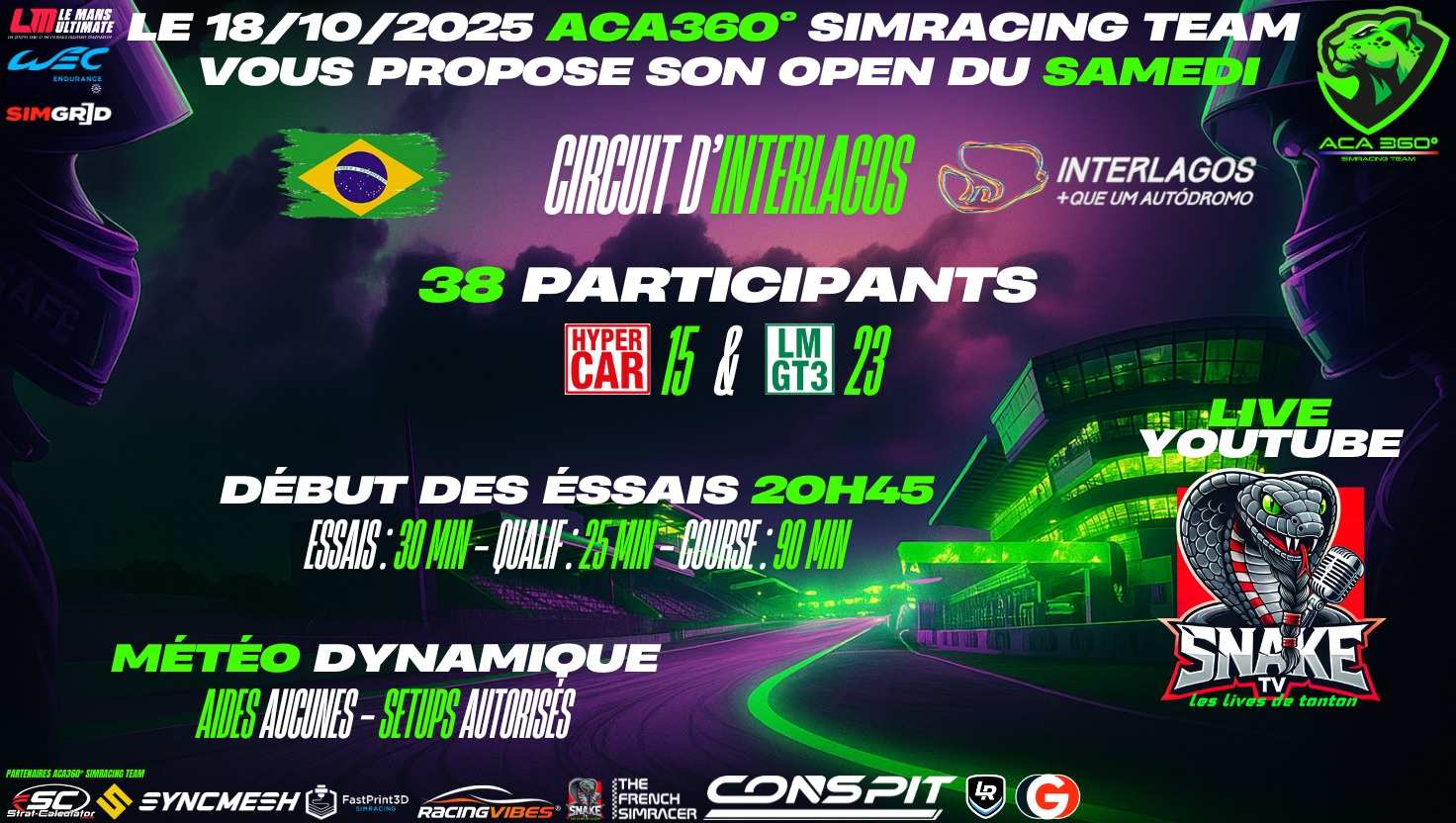 OPEN INTERLAGOS 1H30 BY TEAM ACA360°