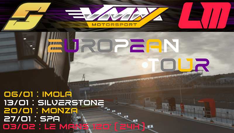 EUROPEAN TOUR By Simracers-place and VMax