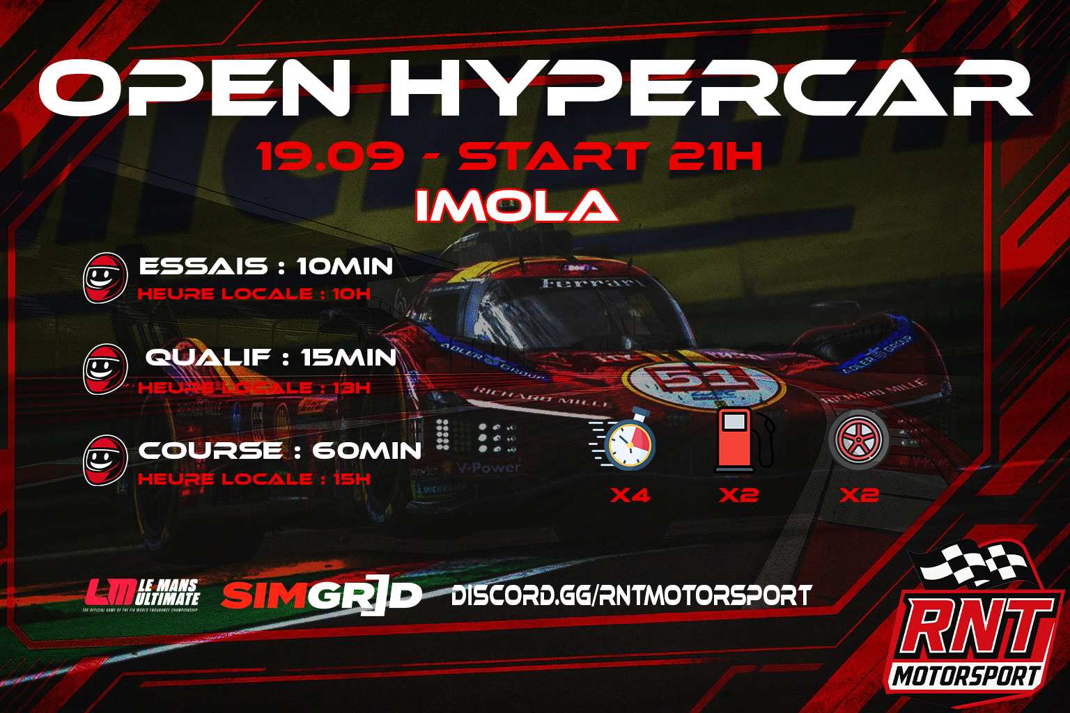 19.09.25 - 21h - OPEN HYPERCAR