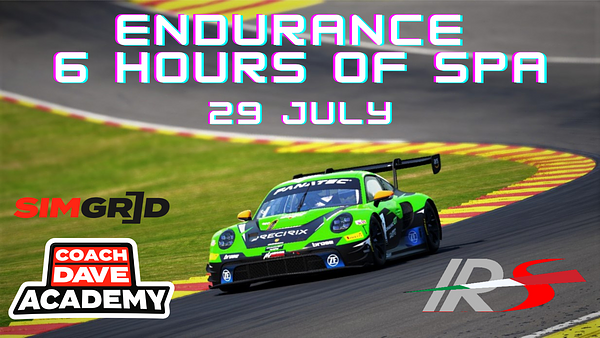 ENDURANCE 6H OF SPA | IRS