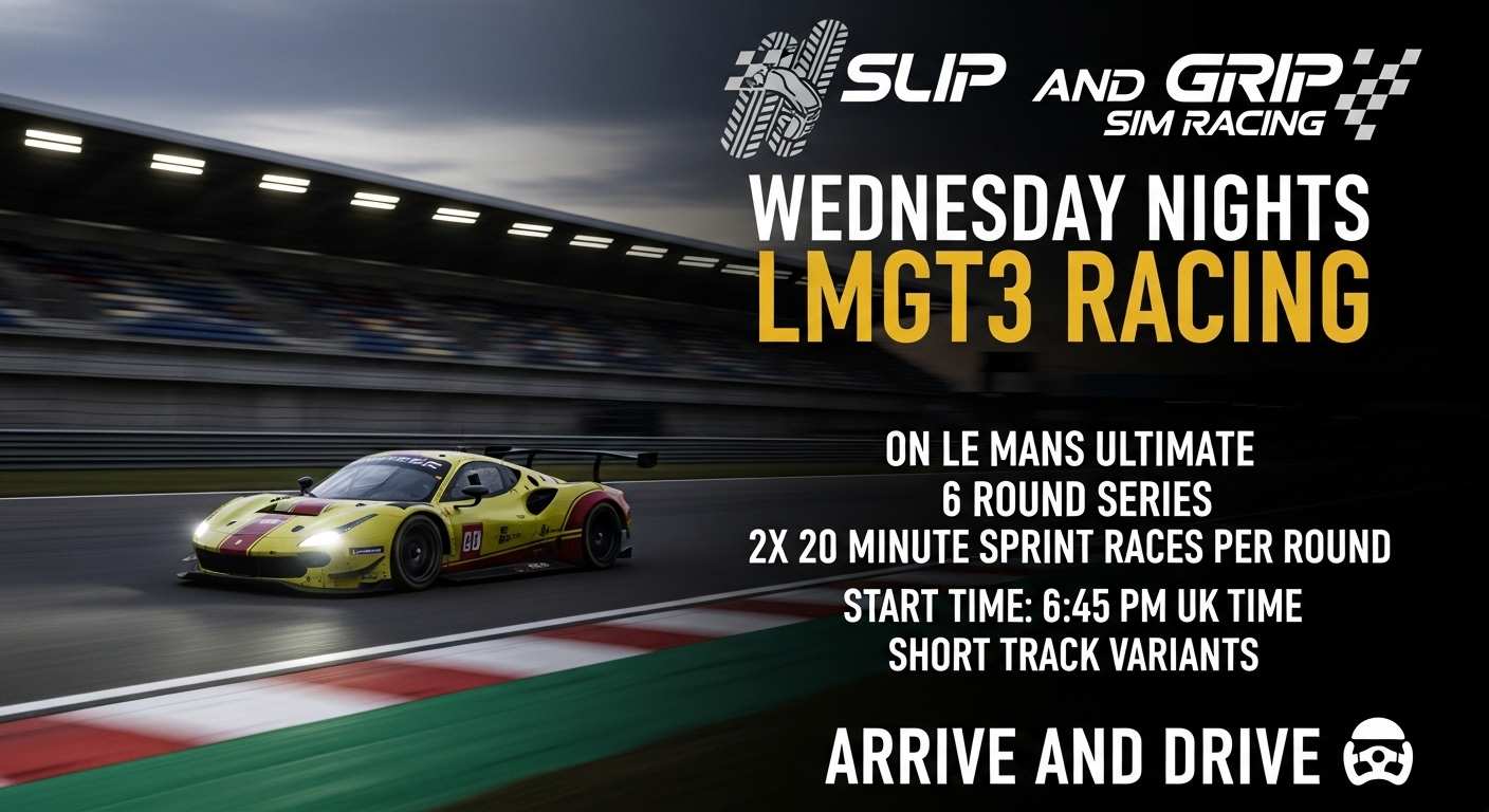 Slip and Grip Wednesday Night Sprint Series LMGT3